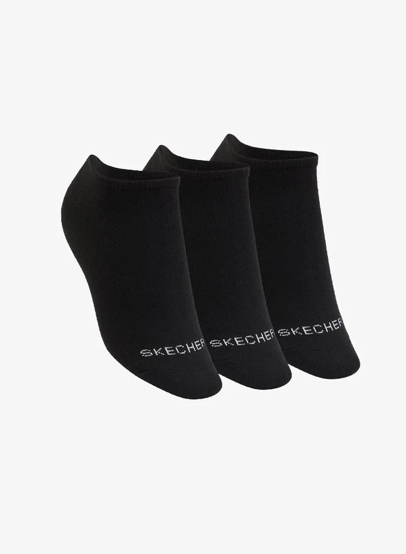 3 Pack Non-Terry No-Show Socks
