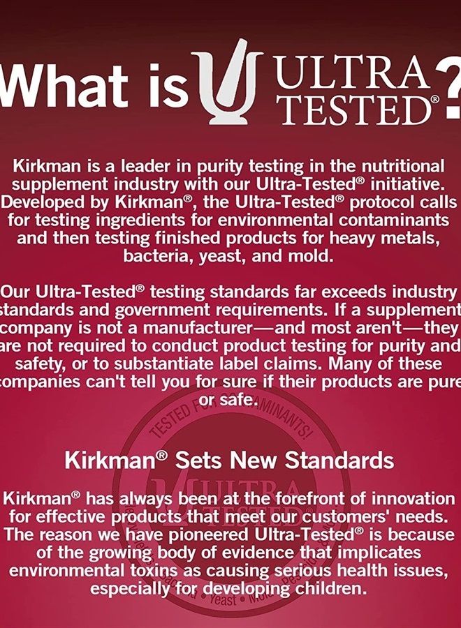 Kirkman Acetyl L-Carnitine 250 mg - 90 Capsules - Supports Sustained Cellular Energy Production - Hypoallergenic - Image 2