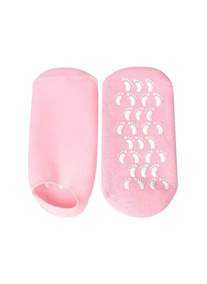Silicone Gel Moisturizing Ultra-Soft Spa Socks For Repair Dry ed Feet And Ankles, Skincare, Footful Beauty, Spa Moisturizing Gel Socks,Spa Socks for ed heels (Spa Gel Socks)