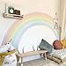 funlife Vinyl Large Rainbow Wall Mural Stickers Peel and Stick, Precut Giant Pastel Half Watercolor Rainbow Wall Decals - Image 2