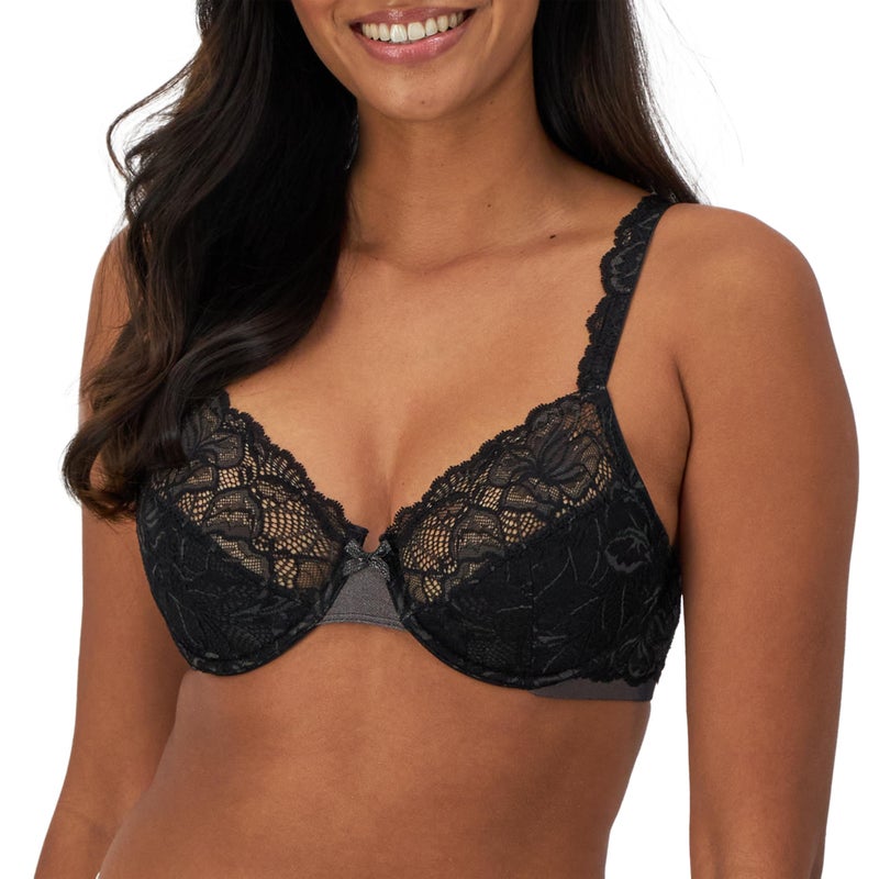 Bali womens Lace Desire Non-foam Underwire Df6543 bra, Black, 34C US - Image 1