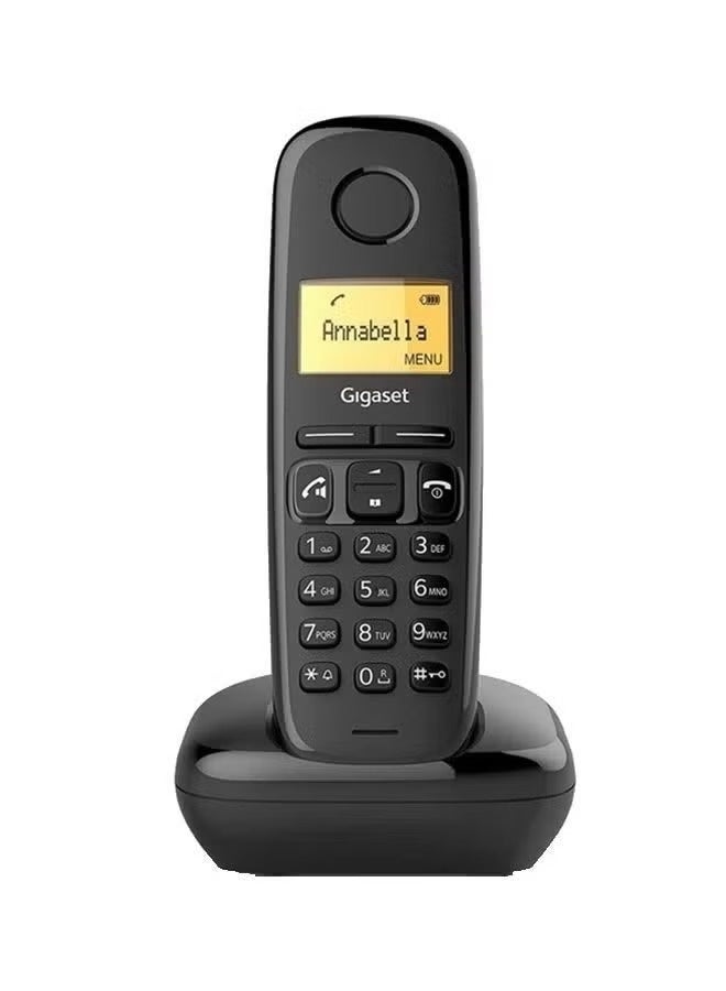 Gigaset AD100 Cordless Landline Phone with Call Block Function - Black - Image 1