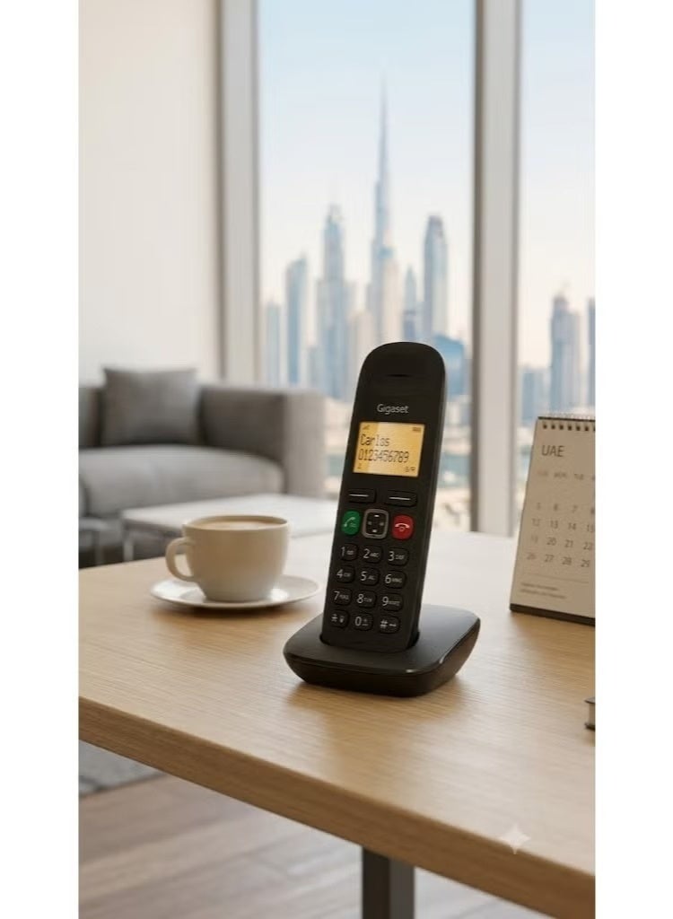 Gigaset AD100 Cordless Landline Phone with Call Block Function - Black - Image 2