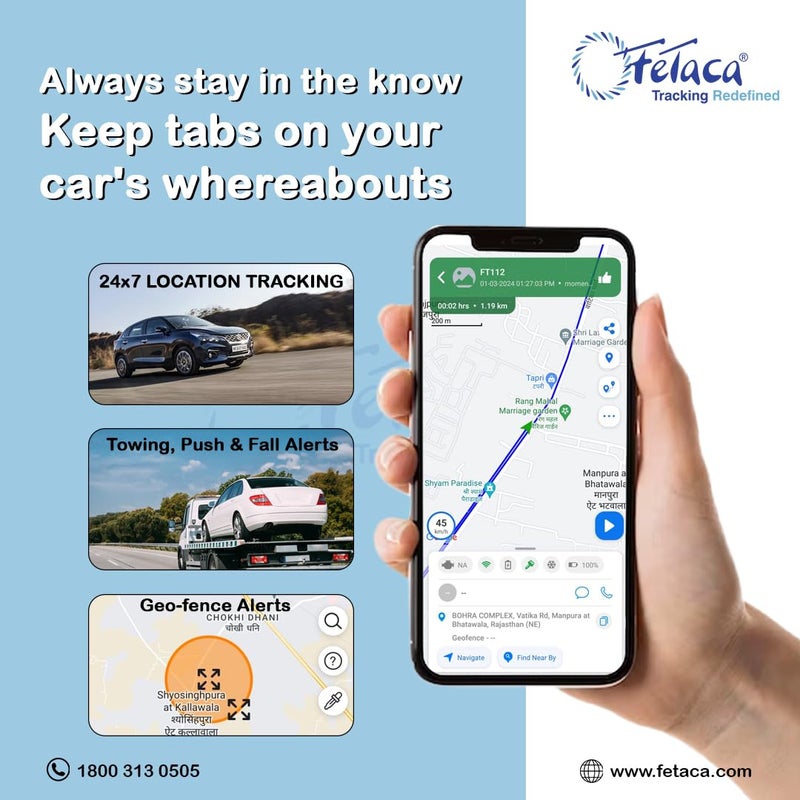 FETACA ® FT112 Wired GPS Tracker Free 1 Month 4G Data SIM and Software for Car, Bike, Truck, and More - AI Features with Live Location, Engine On/Off Alerts, Anti-Theft, Installation Support - Image 4