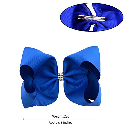 BGFKS 5 Layered Tulle Tutu Skirt for Girls with Hairbow, Ballet Dressing Up Kid Tutu Skirt Dark Blue - Image 3