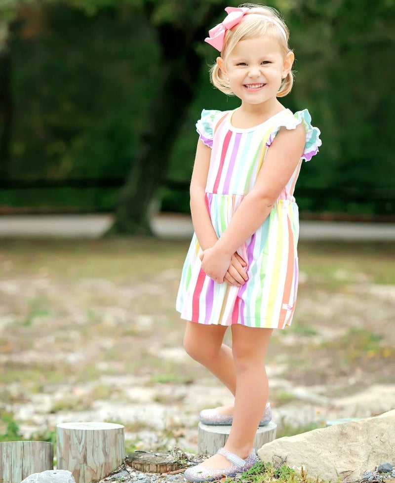 RuffleButts Girls Pink Bow Headband - One Size - Image 2