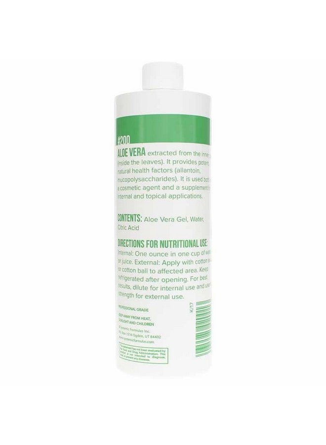 Systemic Formulas Systemic Formulas AO - Aloe Vera 16 Fl Oz BioExtract #200. 3-4x Concentration of Aloe Vera Extract from Inner Gel Rich. for Internal & External use.  - Image 3