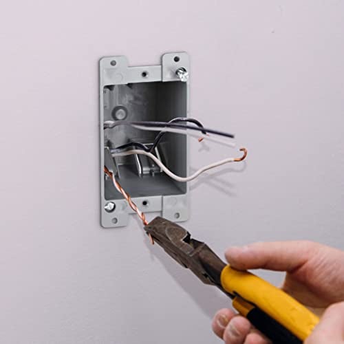 Newhouse Hardware 1-Gang PVC Old Work Electrical Outlet Box (48-Pack) | 14 cu. in. Plastic Junction Box for Switches, GFCI, or Duplex Receptacle Outlet | Old Work Electrical Box for Home Improvement - Image 5
