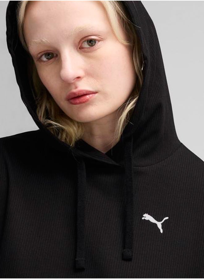 PUMA Essential Elevated Ribbed Hoodie  - Image 3
