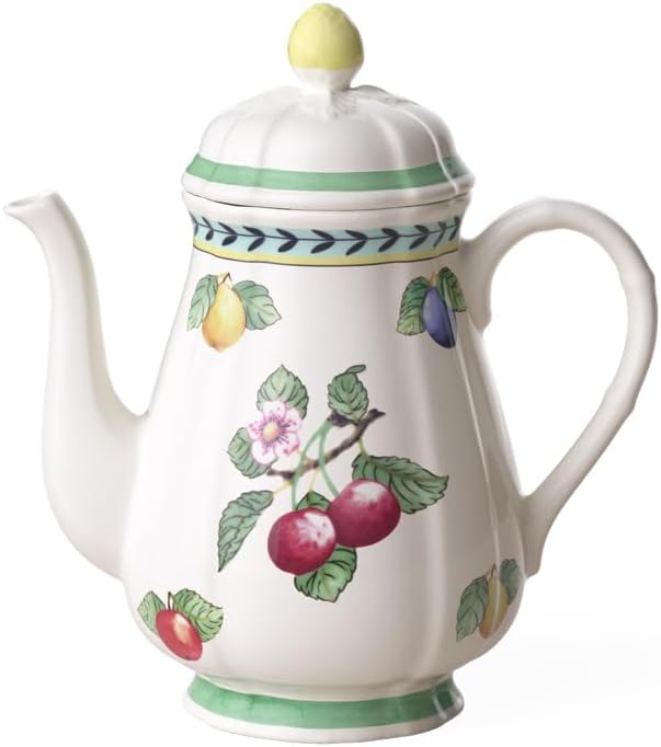 Villeroy & Boch Villeroy  Boch French Garden Fleurence Coffeepot 4225 oz Premium Porcelain WhiteMulticolored  - Image 1