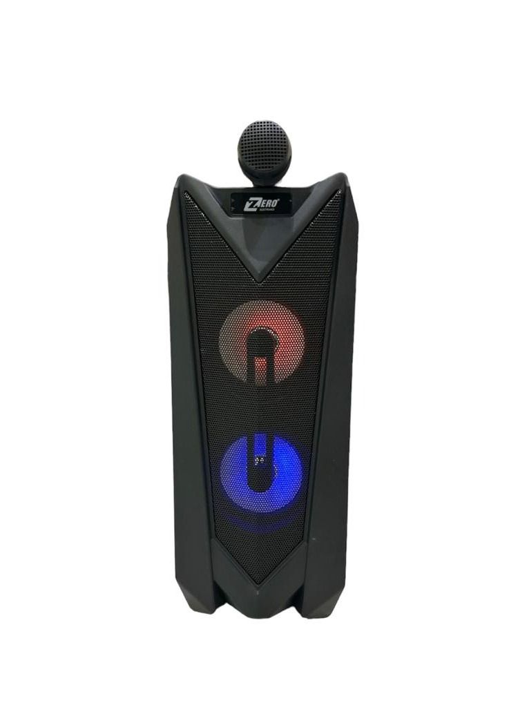 زيرو مكبر الصوت ZR-585S1.0 مع ميكروفون و بطارية لون أسود - Image 2