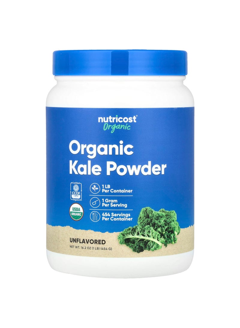 Organic Kale Powder, Unflavored, 16.2 oz (454 g)