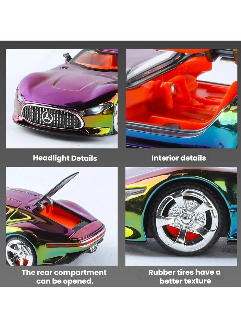 general 1:32 Mercedes alloy car model with opening doors collectible display toy realistic car can be gifted to friends and family - Image 3