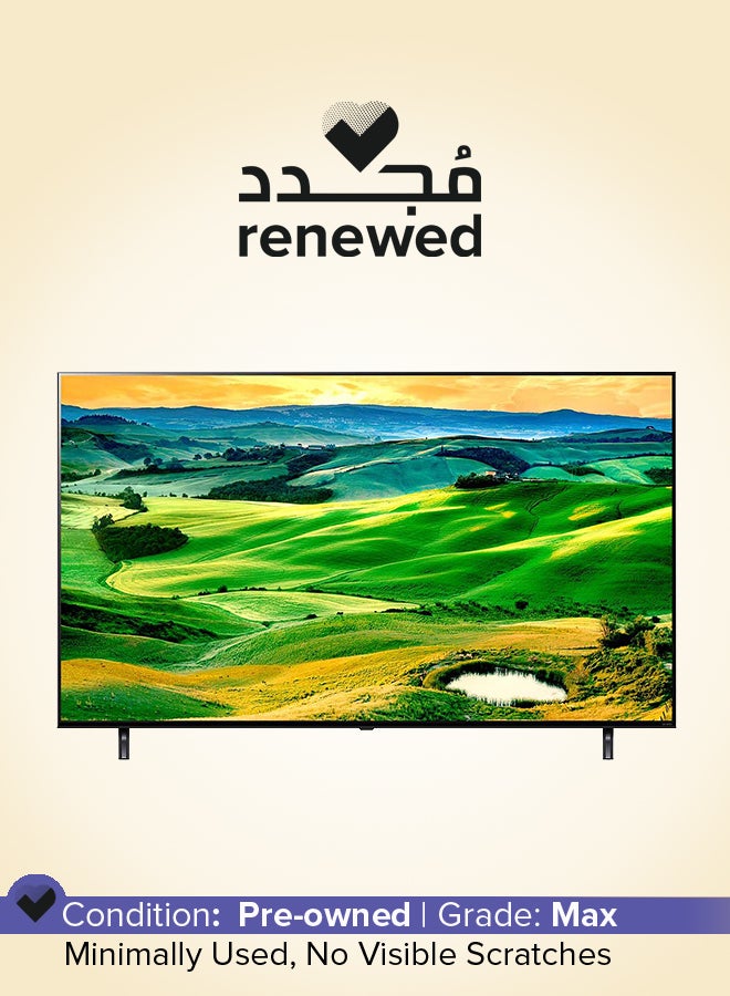 LG Renewed -  75 -Inch Smart QNED TV - 4K - 120Hz 75QNED80 Black - Image 1