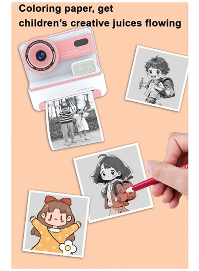Bukela Children's Camera, Printable Photo Camera, Toddler Camera Toy for Children Aged 3-14, Digital Camera Birthday Gift for Girls Aged 4, 5, 6, 7, 8, 9, 10, 11, 12, 13 (pink), With 32 Tf Card Display and 2 Rolls Of Film - Image 5