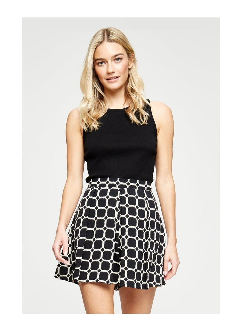 DOROTHY PERKINS - Mono Check Tennis Short - Image 1
