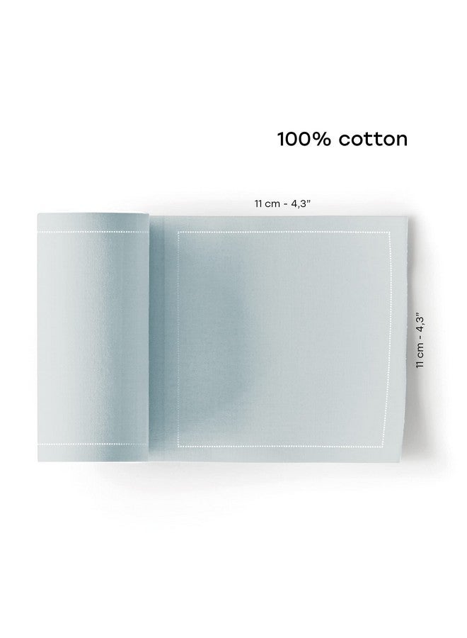 MY DRAP Cotton Cocktail Napkin 4.3 X 4.3 In 50 Units Per Roll Pearl Grey - Image 4