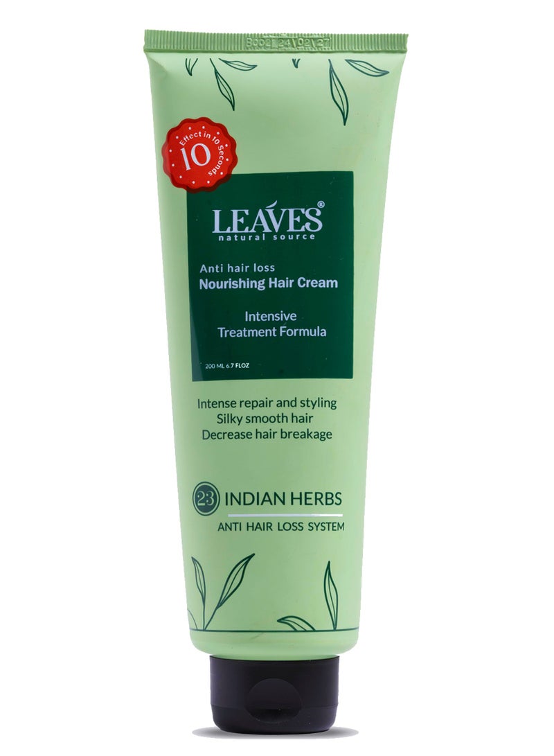 LEAVES Nourishing and Styling Hair Cream 200ml - Image 1