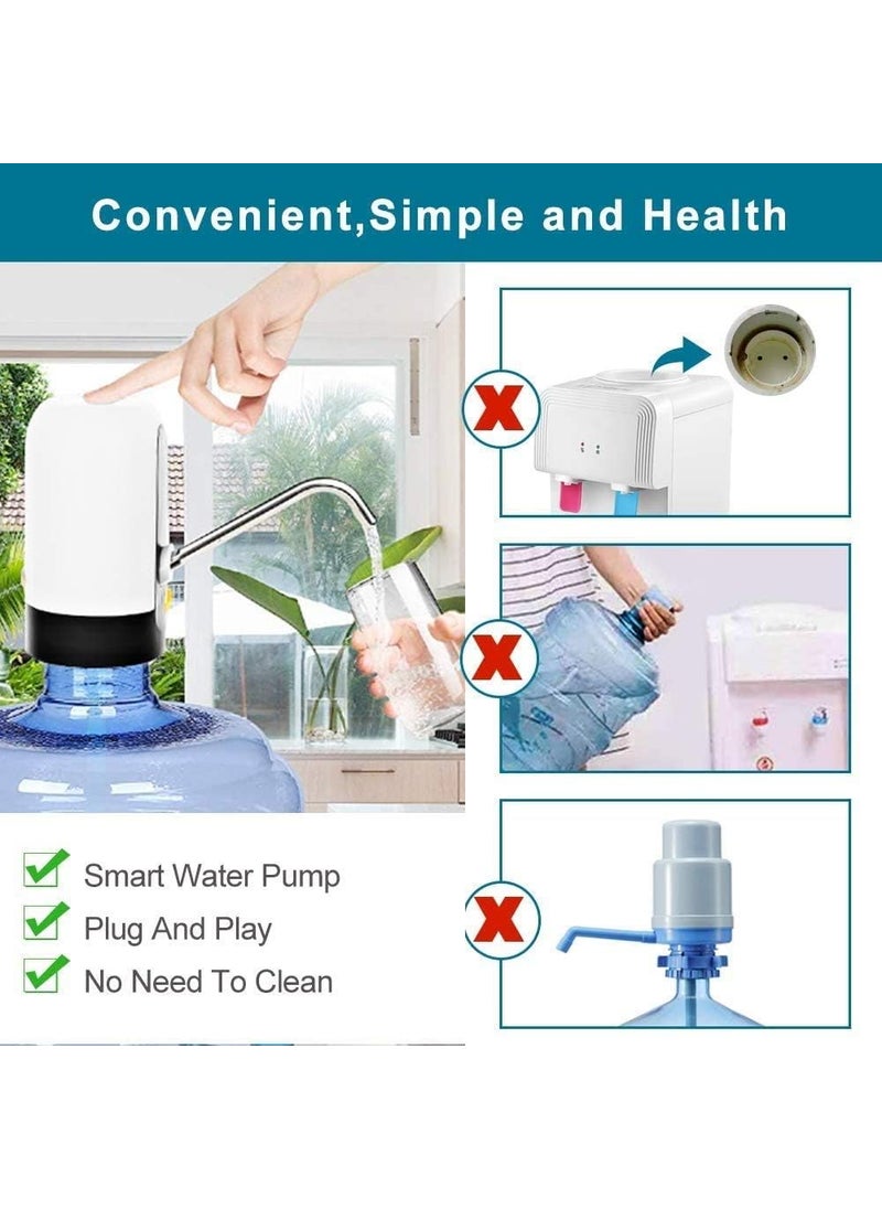 Cloud Search Water Dispenser CLOUD SEARCH Water Dispenser for 20 Litre Bottle Wireless Water Dispenser Water can Dispenser Automatic Wireless can Dispenser Pump with Portable C Type Charging Cable  - Image 4