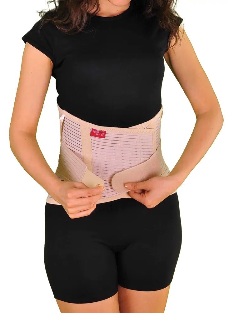 AID PLUS Lumbosacral Corset With Belt (26Cm) (Black) For Enhanced Back And Abdominal Support - Medium, Sku: 60429