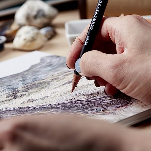 Derwent Tinted Charcoal Drawing Pencils Blister, Watersoluble Pencils, Ideal for Smuding and Blending, Professional Quality - 2301689 (Set of 6) - Image 4