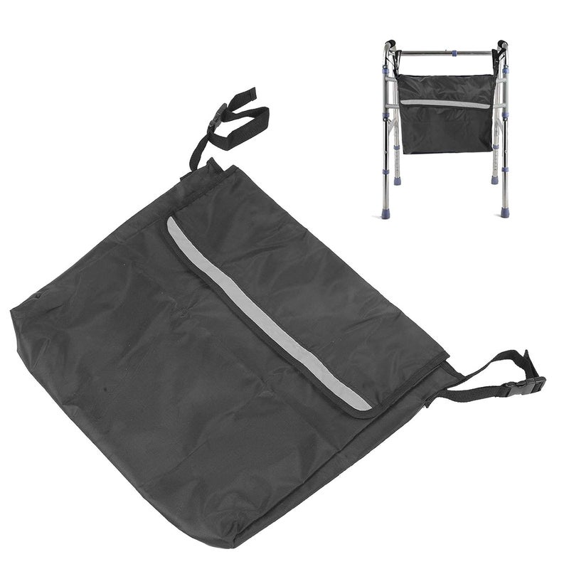 comfrt Wheelchair Storage Bag, Large Capacity Oxford Cloth Wheel chair Side Organizer Bags for Manual or Electric Wheelchairs (Black) - Image 1