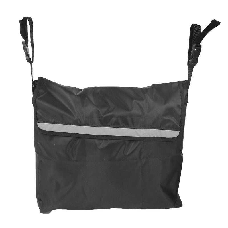 comfrt Wheelchair Storage Bag, Large Capacity Oxford Cloth Wheel chair Side Organizer Bags for Manual or Electric Wheelchairs (Black) - Image 2