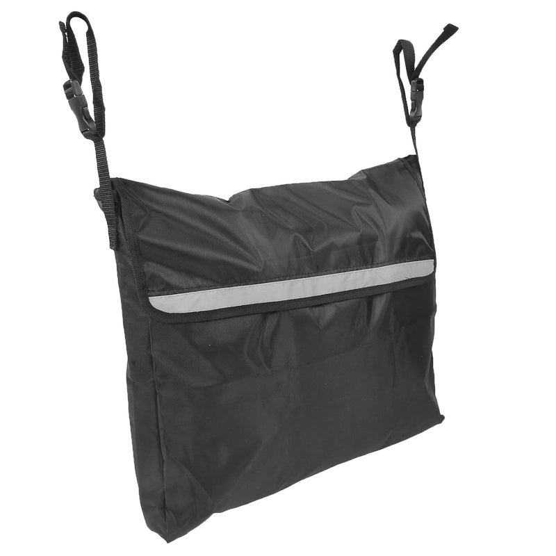 comfrt Wheelchair Storage Bag, Large Capacity Oxford Cloth Wheel chair Side Organizer Bags for Manual or Electric Wheelchairs (Black) - Image 3