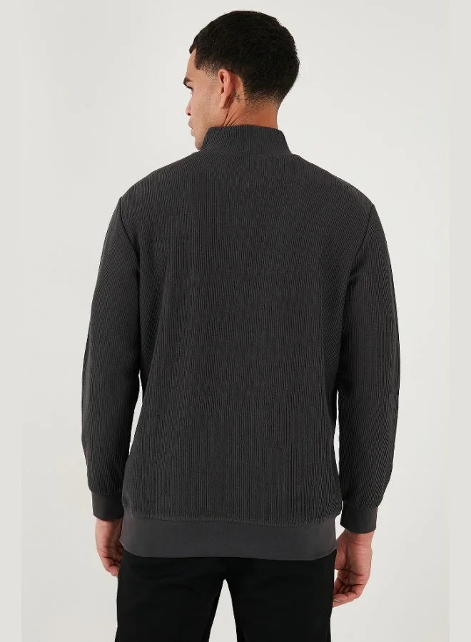 Buratti  Buratti Cotton Regular Fit Half Zipper Stand Collar 2-Pack Sweat Men's SWEAT 5905716S2 for Men | Best Price UAE