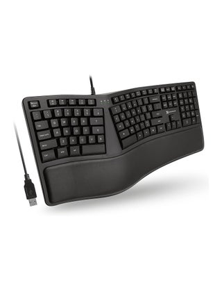 Wired Ergonomic Keyboard with Cushioned Wrist Rest - Type Naturally and Comfortably Longer - USB Wired Keyboard for Laptop with 110 Keys u0026 5ft Cable - Split Keyboard for PC, Computer Ergo Keyboard - pzsku/Z9986ECAB30F2CFD62B98Z/45/1742325777/409fd18b-1e0d-4c89-8e03-c0cb5906bbae