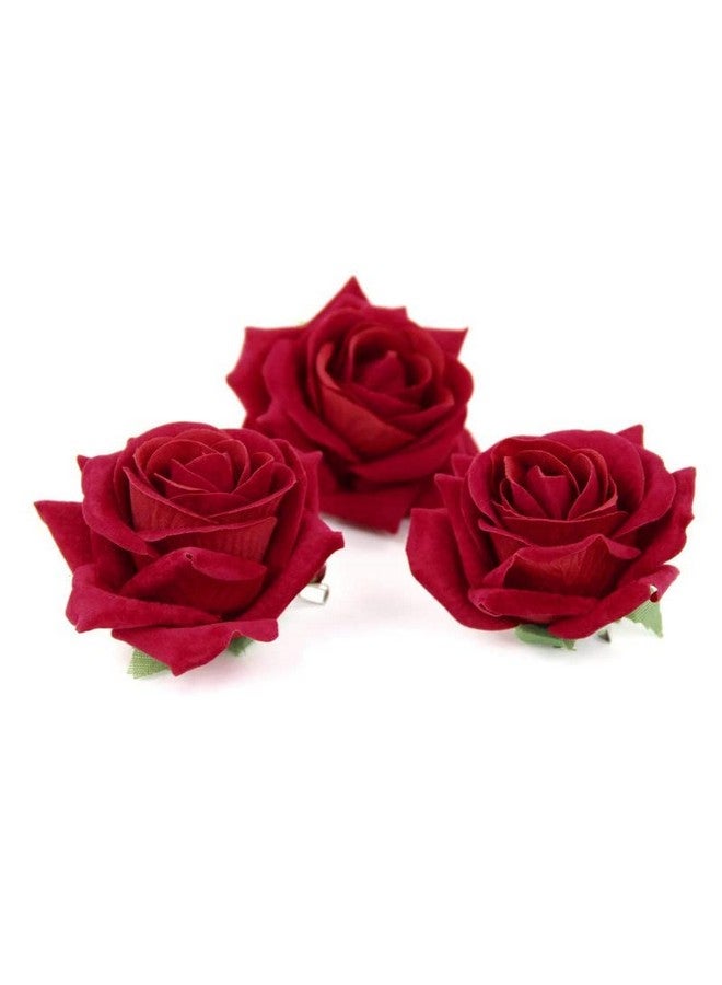 CHRONEX Pack of 6, Rose Flower Hair Clip For Hair Styling Hair Clips Pins Barrette Ties - Image 5