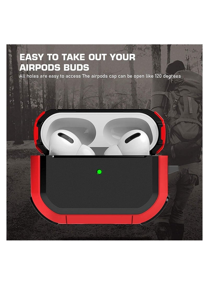 ELTRAZONE AirPods Pro Case Cover with Keychain Full Protective Shockproof Soft TPU Accessories Skin Compatible for Apple Airpods Pro Case for Women Men Girls Boys Front LED Visible - Image 2