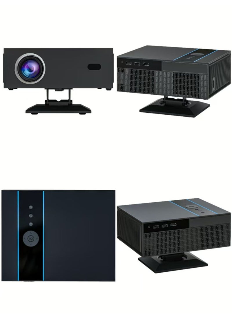 Xnano Classic Projector X6 T950S Full HD 4K 1080P Multifunctional Auto Focus, Auto Keystone Correction / Intelligent Obstacle Avoidance / Screen Automatic Alignment / 360°Rotation / Screen Mirroring / Two-Way Bluetooth / Unique Speaker Cavities / Multiple Compatible Interfaces Headset, TV Box, PC, iPad / Phone, PS4 / PS5, USB - Image 2