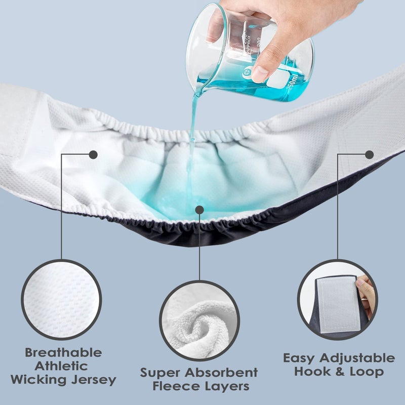 Wegreeco Washable Male Dog Belly Band - Pack of 3 - Washable Male Dog Belly Wrap, Small Doggie Dog Diapers Male for Doggy Puppy (Black, Charcoal, Navy, Small) - Image 3