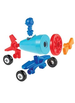 Learning Resources 123 Build It Car Boat Plane 15 Pieces  - Image 1
