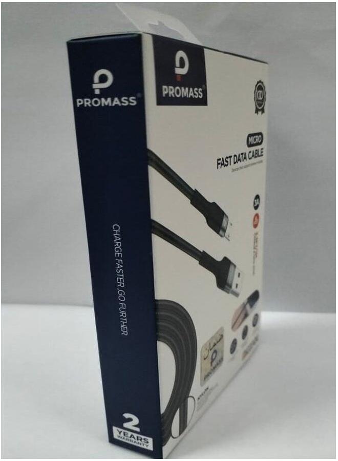 Promass Original Micro Fast Data Cable Black. - Image 2