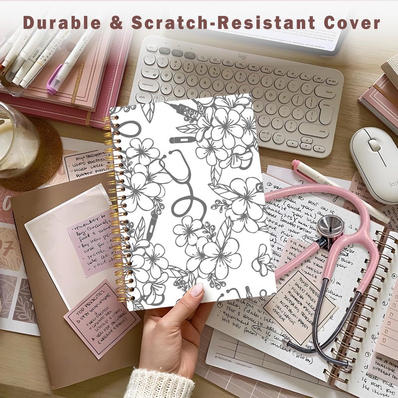 Lacama Nursing School Planner Nurse Notebook Journal, Nurse Gifts for Women,Nursing Essentials for Nurses, Nurses Week Gifts, Nurse Graduation Gift, A5 Spiral Notebook - Image 3