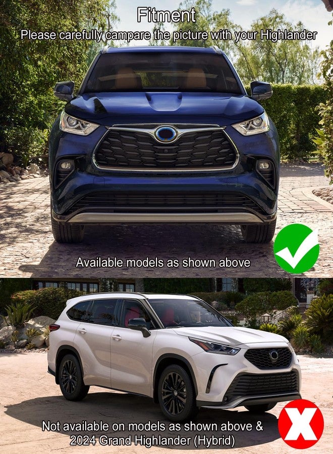 YAKANEY for Toyota Highlander 2020-2024 Chrome Sporty Bumper Corner Guards Protective Trims, Real 304 Stainless Steel Front Rear Bumper Molding for 2024 2023 2022 2021 2020 Highlander Exterior Accessories - Image 4