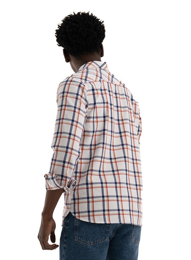 Shirt Men's, Stylish, Oxford Cotton ,blue, Multicolor