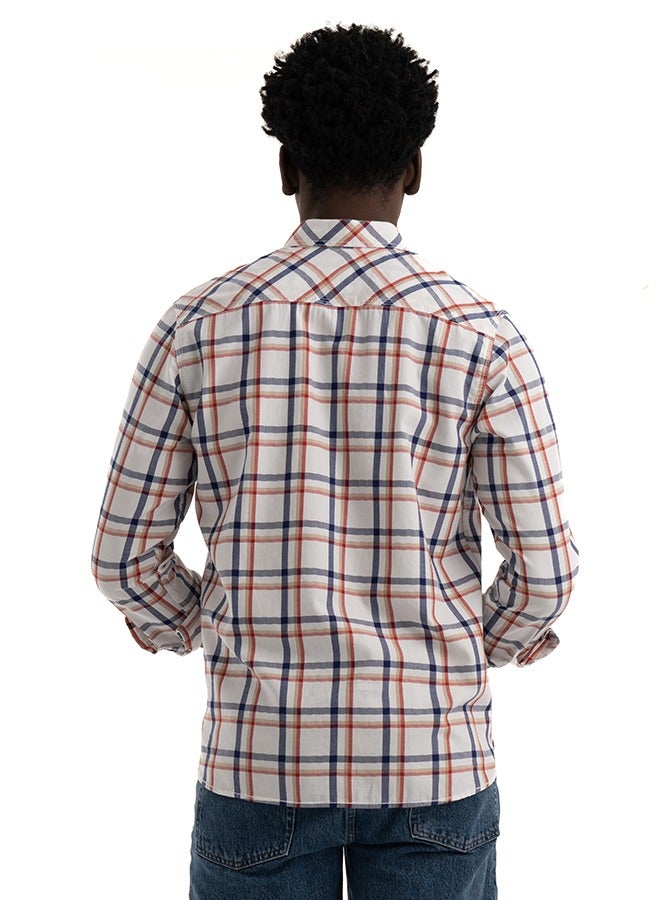 Shirt Men's, Stylish, Oxford Cotton ,blue, Multicolor