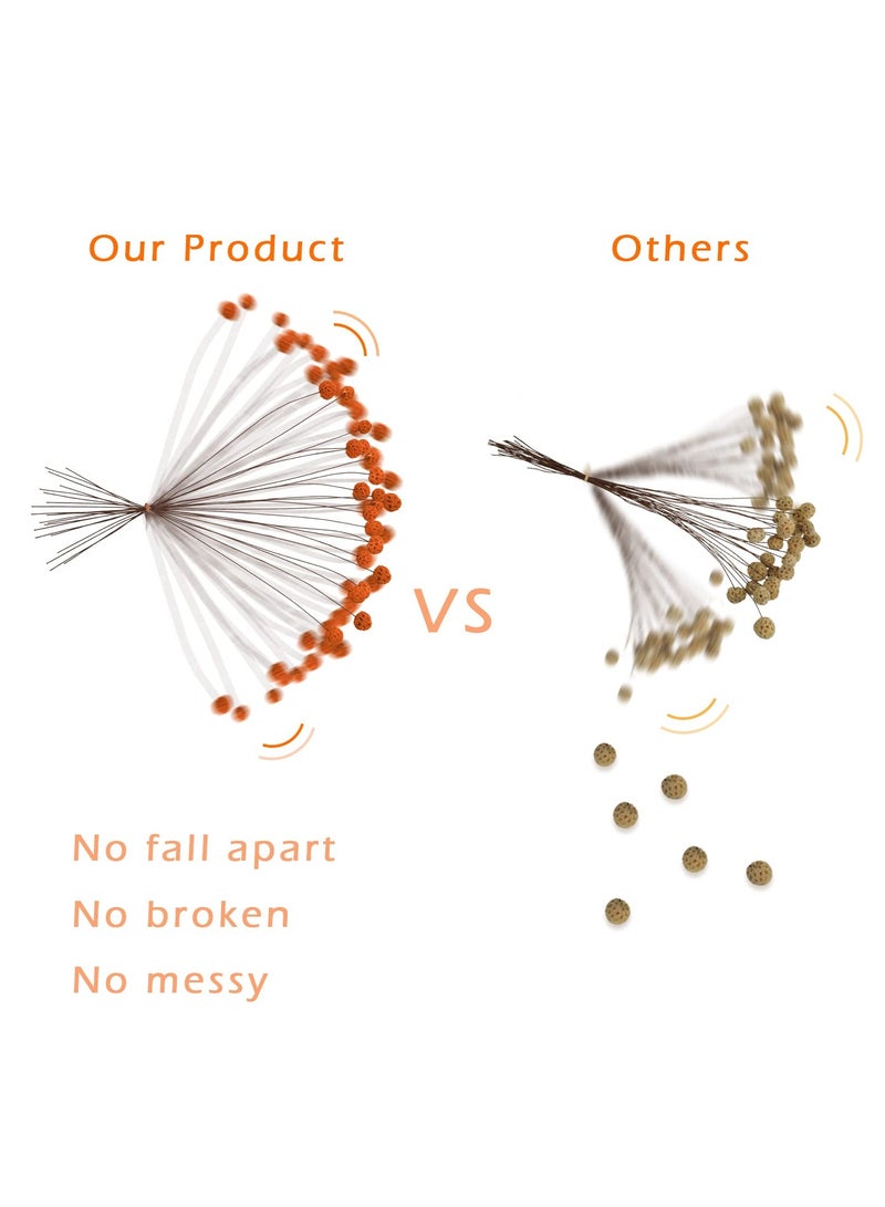 SOLARAE 24 PCS Dried Craspedia Billy Balls Flowers Bouquet 18" Natural Dried Flowers Perfect For Vase Arrangements Wedding Centerpieces Party & DIY Home Decor - Image 3