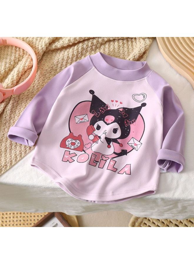 Children's Long-sleeved T-shirt Top Autumn And Winter New Boys And Girls Cartoon Western Style Baby Bottoming Shirt