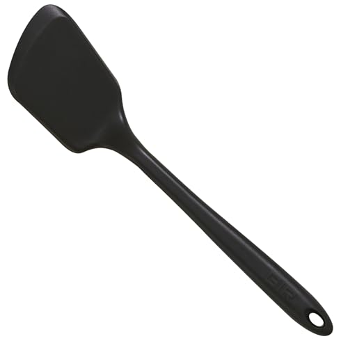 GIR: Get It Right Silicone Kitchen Spatula Turner - Non toxic cooking utensils for Nonstick Cookware, Cooking and Baking, Mini - 11IN - Black - Image 1