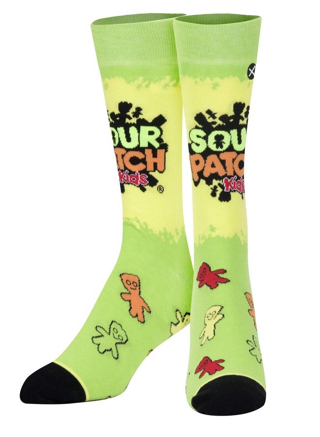 Odd Sox - Sour Patch Kids Crew Socks - Funny Candy Themed Novelty Socks - Size Large for Men & Women - Cool Snack Design Merch - Comfy Cotton Blend - Cozy Gift for Sweet Lovers, Birthdays, Holidays - Image 1