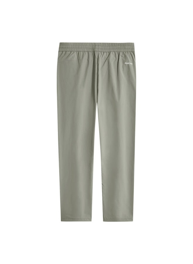 Dancing Wolves Quick-dry Spring/summer Elastic Waist Casual Cropped Pants For Men 706 Light Khaki 52/l - Image 4