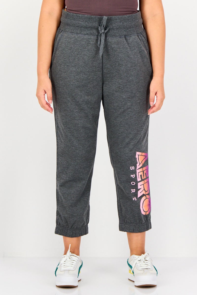Aeropostale Women Sportswear Fit Outdoor Sweatpants, Dark Grey - Image 1