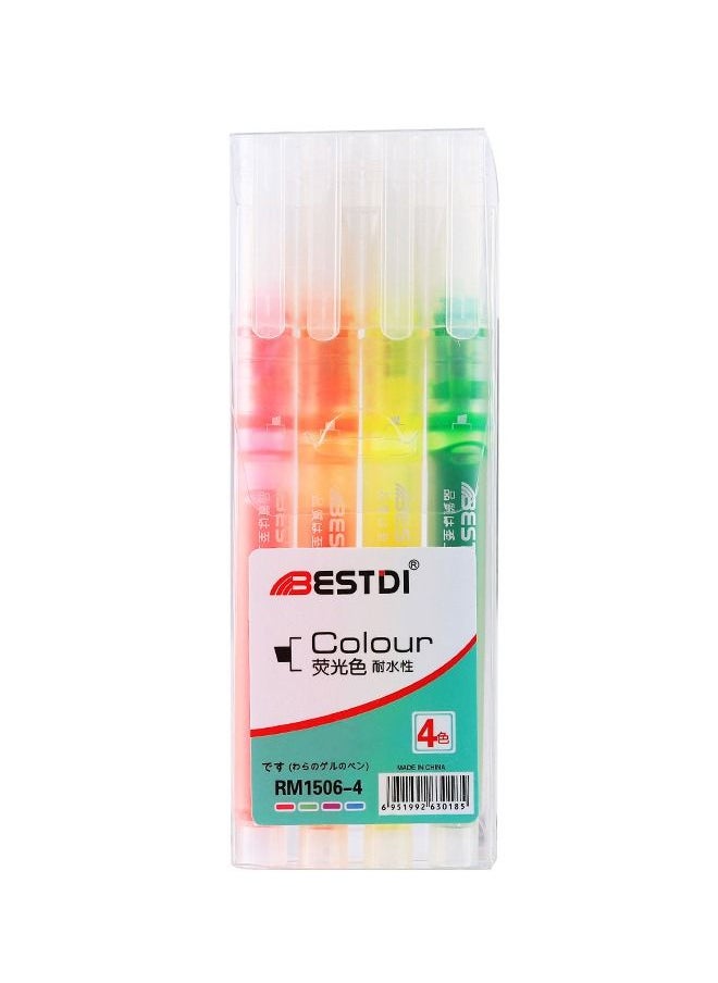 BESTDI - 4-Piece Pressed Colour Marker Highlighters - Image 1