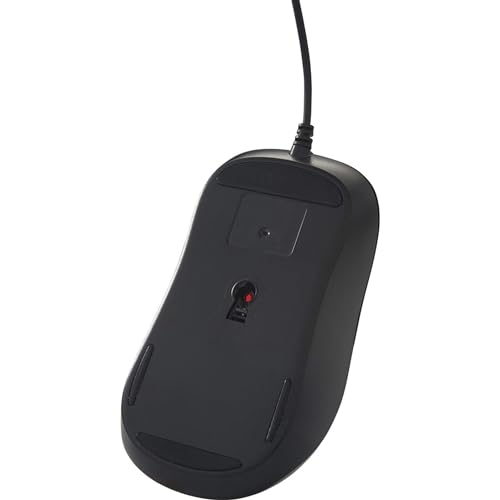 Verbatim USB Silent Corded Optical Mouse - Computer Wired Noiseless and Silent Click Mouse for Mac and PC - Black - Image 4