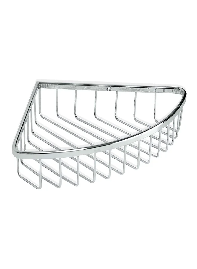 TATAY Durable Stainless Steel Corner Storage Basket Chrome 5 x 20 x 20 cm 6606000