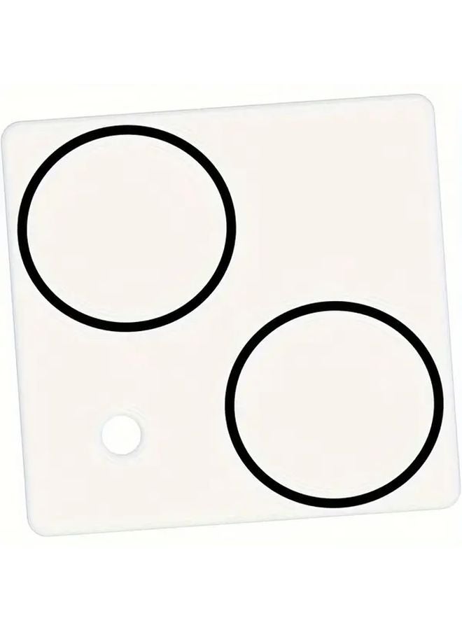 2Pcs Transparent Black Edge Lens Protector Film For iPhone 15 Pro Model - Image 3